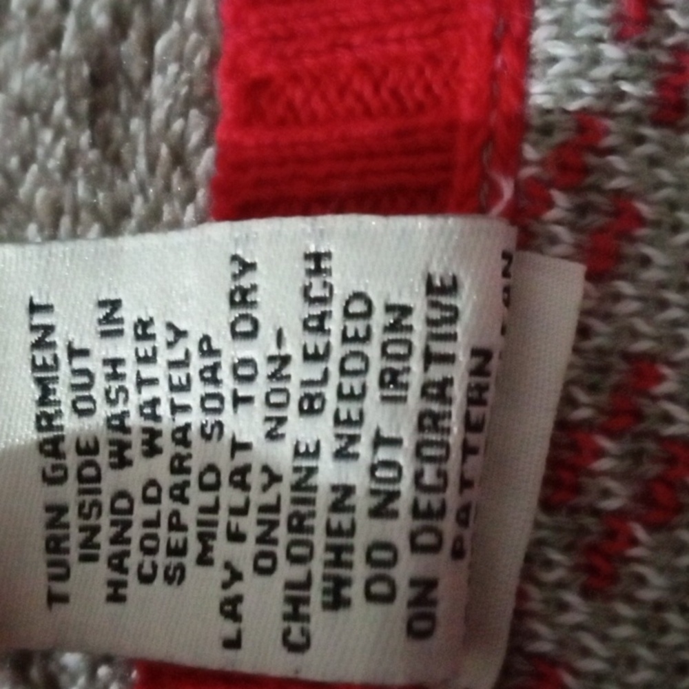 Isabella's Closet Santa cat rhinestone Fair Isle ugly Christmas sweater - Picture 5 of 8